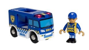 Полицейский фургон Brio Railway, 33825 цена и информация | Игрушки для мальчиков | kaup24.ee