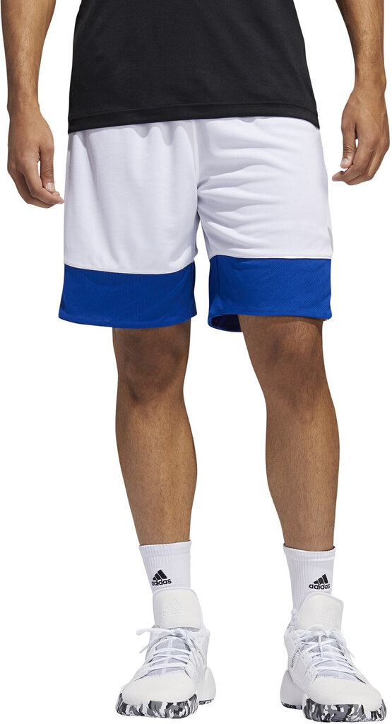 Lühikesed korvpallipüksid Adidas 3G Spee Rev Shorts, sinine/valge hind ja info | Meeste lühikesed püksid | kaup24.ee