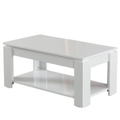 Diivanilaud Shelf, valge hind ja info | Diivanilauad | kaup24.ee