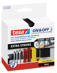 tesa ON&OFF Extra Strong липкая лента 1mx50mm черная цена и информация | Механические инструменты | kaup24.ee