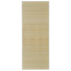 Прямоугольный ковер из бамбука, натурального цвета 120 x 180 см цена и информация | Коврики | kaup24.ee