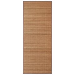 Ristkülikukujuline pruun bambusvaip 150 x 200 cm hind ja info | Vaibad | kaup24.ee