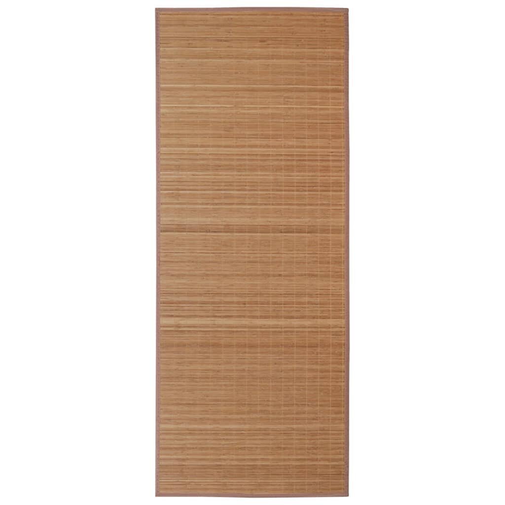 Ristkülikukujuline pruun bambusvaip 150 x 200 cm hind ja info | Vaibad | kaup24.ee