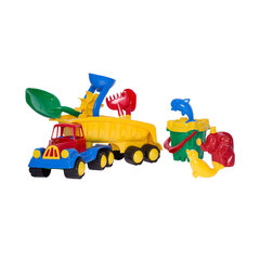 Liivmänguasjade komplekt koos mängu veoautoja liivalossiga hind ja info | Mänguasjad (vesi, rand ja liiv) | kaup24.ee