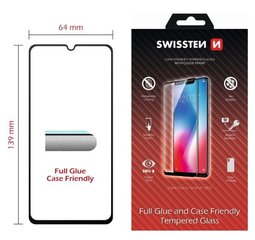 Swissten Full Face 5D Tempered Glass Samsung A40 Black цена и информация | Защитные пленки для телефонов | kaup24.ee