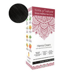 Природная краска для волос TINTS OF NATURE Henna Cream Black, 70 мл цена и информация | Краска для волос | kaup24.ee