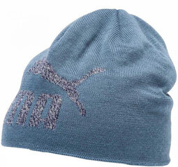Puma Вязаные шапки Ess Logo Beanie Blue цена и информация | Мужские шарфы, шапки, перчатки | kaup24.ee
