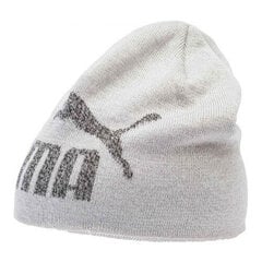 Kootud müts Puma Ess Logo Beanie J, hall цена и информация | Мужские шарфы, шапки, перчатки | kaup24.ee