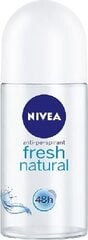 Rulldeodorant naistele Nivea Fresh Natural, 50 ml цена и информация | Дезодоранты | kaup24.ee