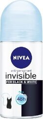 Rulldeodorant Nivea Invisible Pure, 50 ml hind ja info | Deodorandid | kaup24.ee