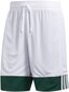 Lühikesed korvpallipüksid Adidas 3g Spee Rev Shorts, roheline/valge hind ja info | Meeste spordiriided | kaup24.ee