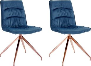 2-tooli komplekt Notio Living Zoe, sinine hind ja info | Söögitoolid, baaritoolid | kaup24.ee