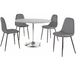 Комплект мебели для столовой Notio Living Terri/Lamar, серый цена и информация | Комплекты мебели для столовой | kaup24.ee