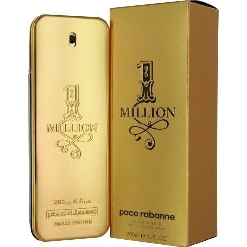 Meeste parfüüm 1 Million Edt Paco Rabanne EDT: Maht - 200 ml цена и информация | Meeste parfüümid | kaup24.ee