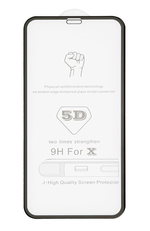 LCD kaitsev karastatud klaas 5D Full Glue Xiaomi Poco X3 NFC kumer, must цена и информация | Ekraani kaitsekiled | kaup24.ee