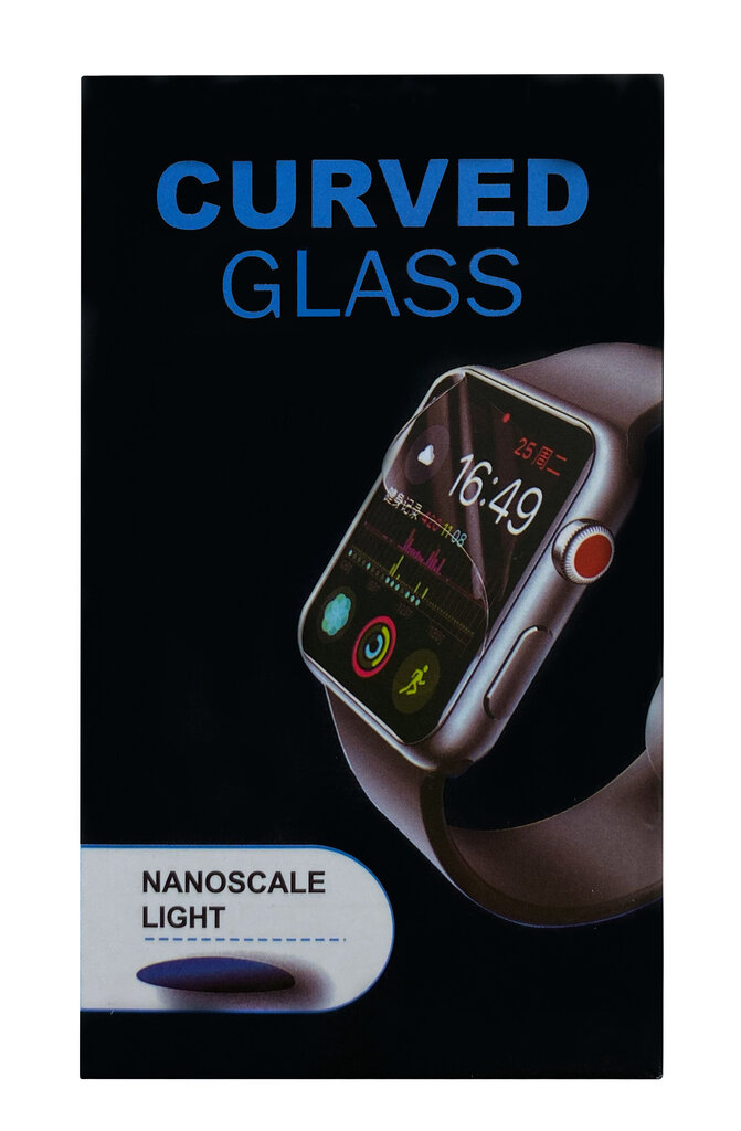 LCD kaitsev karastatud klaas Full Glue Apple Watch 44mm, must цена и информация | Nutikellade ja nutivõrude tarvikud | kaup24.ee