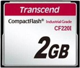 Transcend TS2GCF220I CompactFlash 2GB цена и информация | Карты памяти для фотоаппаратов, камер | kaup24.ee