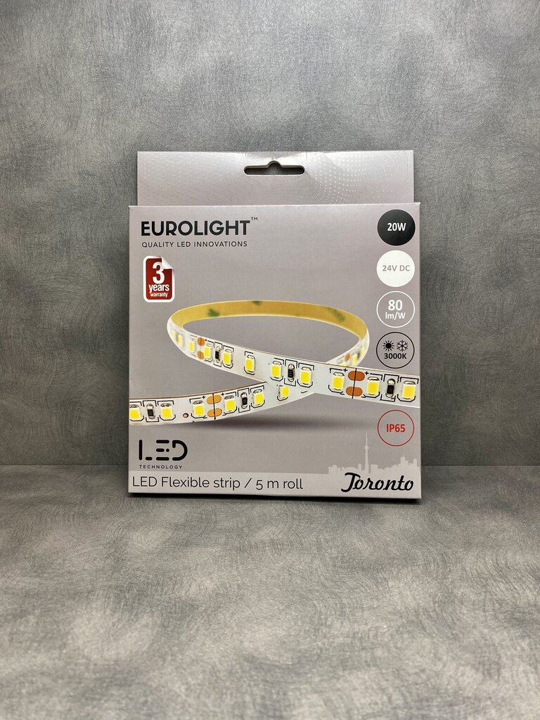 LED riba Eurolight Toronto 5m 120LED/m IP65 3000K hind ja info | LED ribad | kaup24.ee