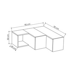 TV-laud Compact hall/helepruun hind ja info | TV alused | kaup24.ee