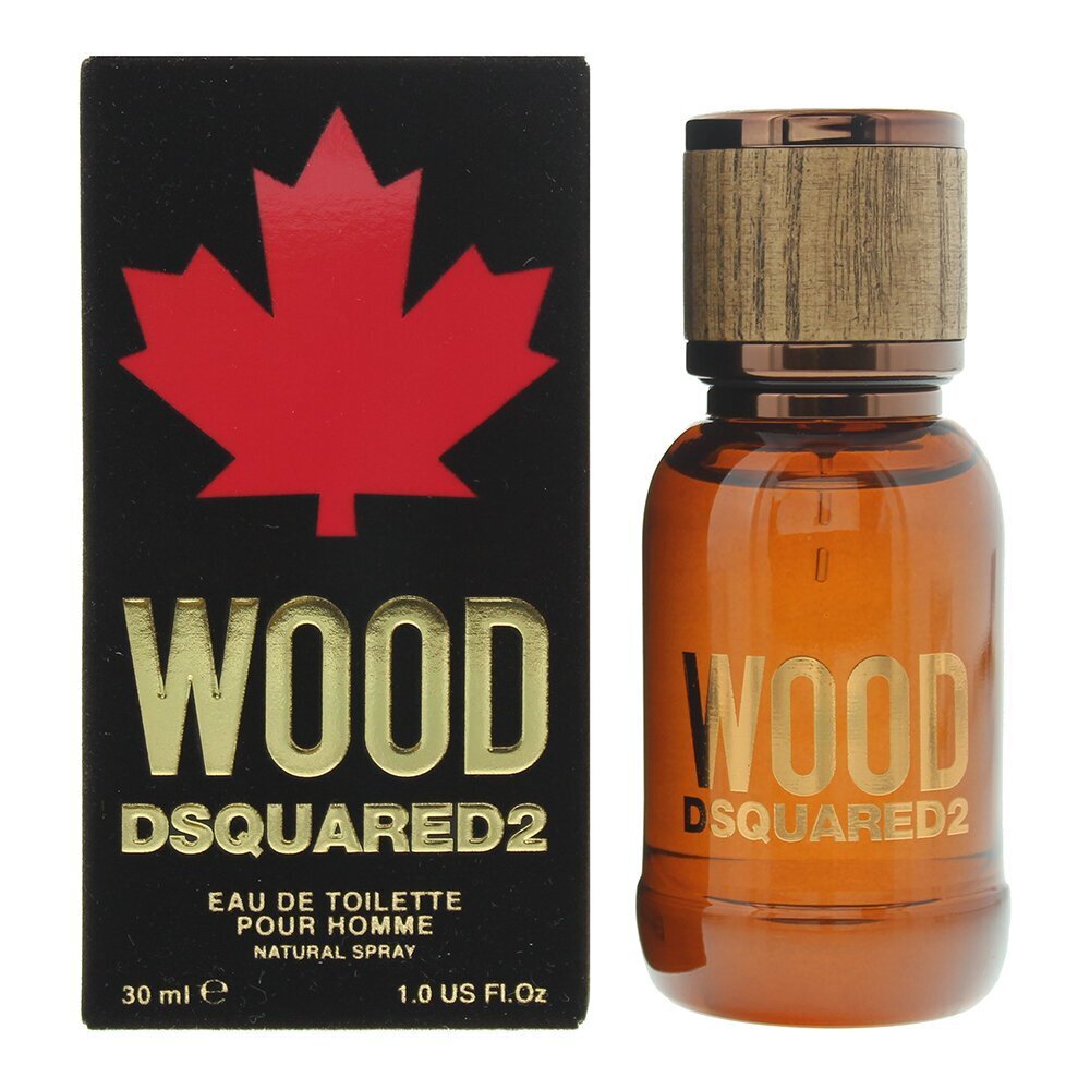 Tualettvesi Dsquared2 Wood EDT meestele 30 ml цена и информация | Meeste parfüümid | kaup24.ee