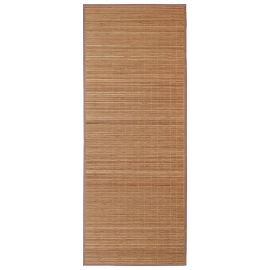 Ristkülikukujuline pruun bambusvaip 120 x 180 cm цена и информация | Vaibad | kaup24.ee
