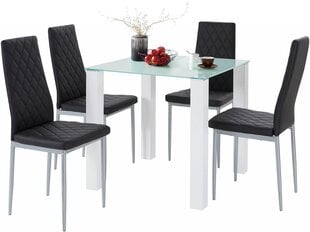 Комплект для столовой Notio Living Nara/Barak, черный цена и информация | Комплекты мебели для столовой | kaup24.ee