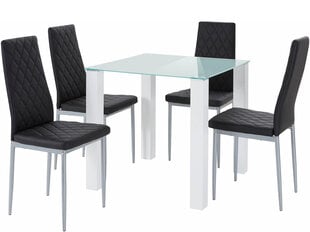 Комплект для столовой Notio Living Nara/Barak, черный цена и информация | Комплекты мебели для столовой | kaup24.ee