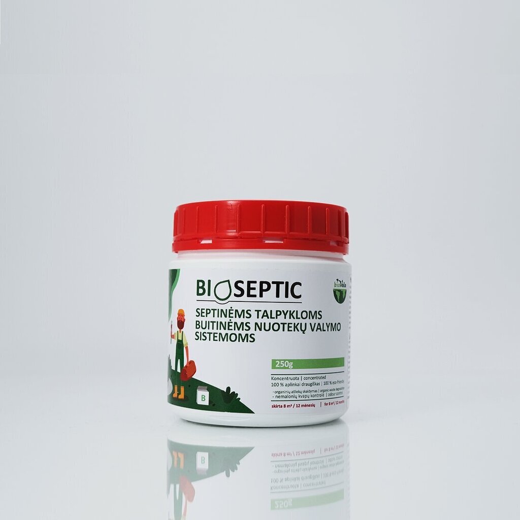 Vahend septikutele / reoveepuhastussüsteemidele Biovala - Bioseptic, 250 g / 20 m3 hind ja info | Mikroorganismid, bakterid | kaup24.ee