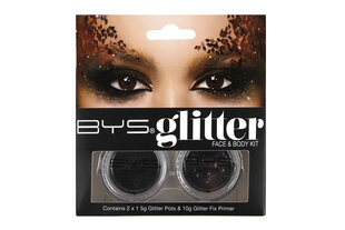 Glitter näole ja kehale BYS, must hind ja info | Ripsmetušid, lauvärvid, silmapliiatsid, seerumid | kaup24.ee