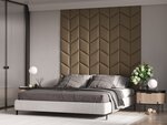 Pehmed seinapaneelid, 3 tk, Mazzini Sofas Malva C2, pruunid