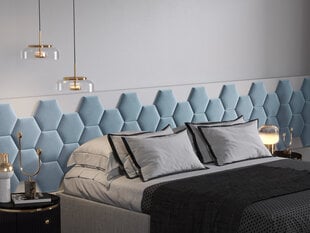 Мягкие настенные панели, 3 шт., Mazzini Sofas Agave R5, синие цена и информация | Мягкие стеновые панели | kaup24.ee