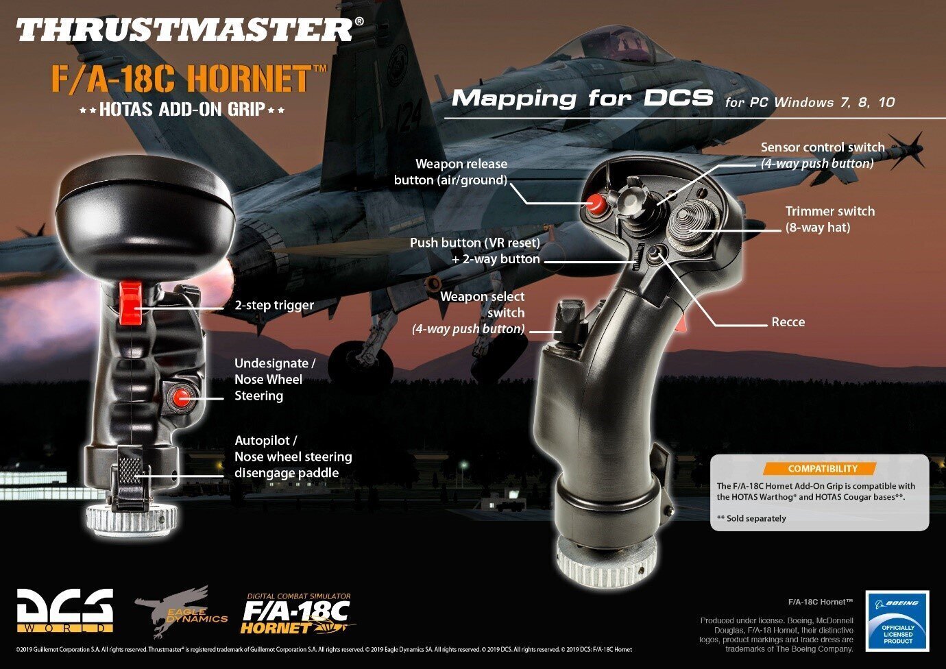 Thrustmaster Hotas F/A-18C цена и информация | Mänguroolid | kaup24.ee