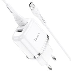 Сетевая зарядка Hoco N4 + microUSB кабель (2.4A), чёрные цена и информация | Зарядные устройства для телефонов | kaup24.ee