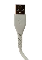 USB кабель Leslie S510 Lightning QuickCharge 3.0 5A, белый, 1.0 м цена и информация | Кабели для телефонов | kaup24.ee