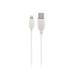 USB кабель Maxlife Apple Lightning белый, 1A, 1.0 м цена и информация | Кабели для телефонов | kaup24.ee