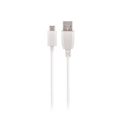 Laadimisjuhe Maxlife Type-C FastCharging valge, 3A, 1.0m hind ja info | Mobiiltelefonide kaablid | kaup24.ee