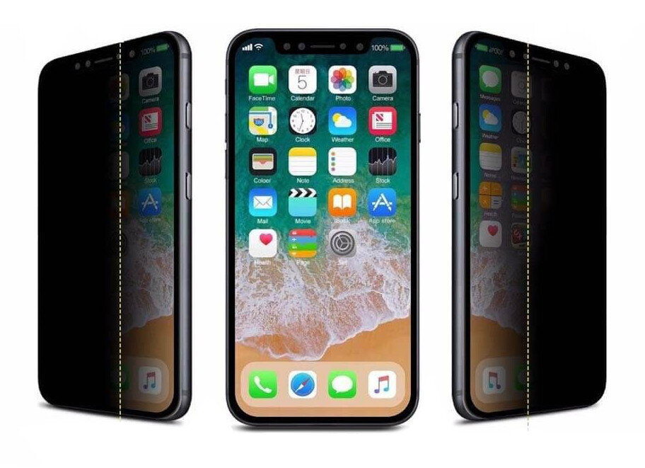 LCD kaitsev karastatud klaas Full Privacy Apple iPhone X/XS/11 Pro, must цена и информация | Ekraani kaitsekiled | kaup24.ee