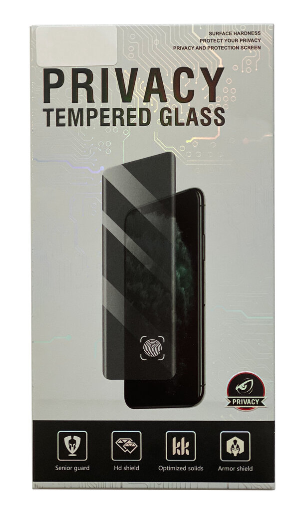 LCD kaitsev karastatud klaas Full Privacy Apple iPhone X/XS/11 Pro, must цена и информация | Ekraani kaitsekiled | kaup24.ee