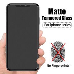 LCD kaitsev karastatud klaas Matte Apple iPhone 12 mini, must hind ja info | Ekraani kaitsekiled | kaup24.ee