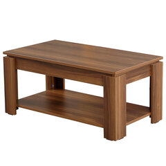 Кофейный столик Shelf, темно - коричневый цена и информация | Журнальные столики | kaup24.ee