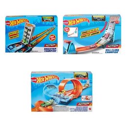 Autoradade komplekt Hot Wheels 3/1 ralli цена и информация | Игрушки для мальчиков | kaup24.ee