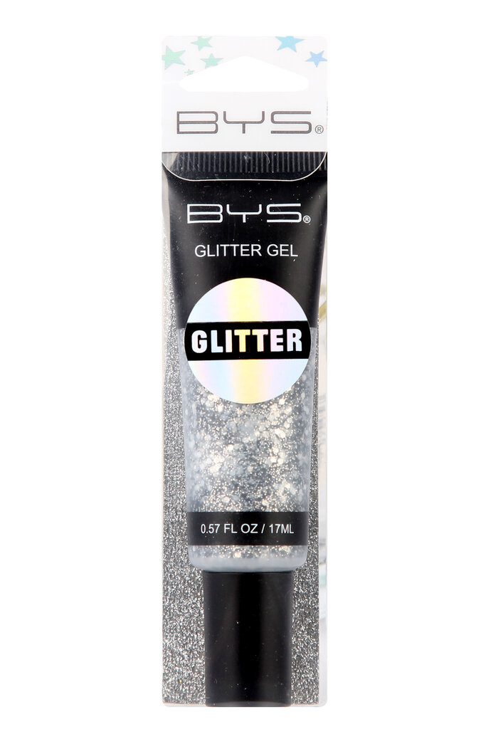 Glittergeel hõbe BYS, 17 ml hind ja info | Ripsmetušid, lauvärvid, silmapliiatsid, seerumid | kaup24.ee