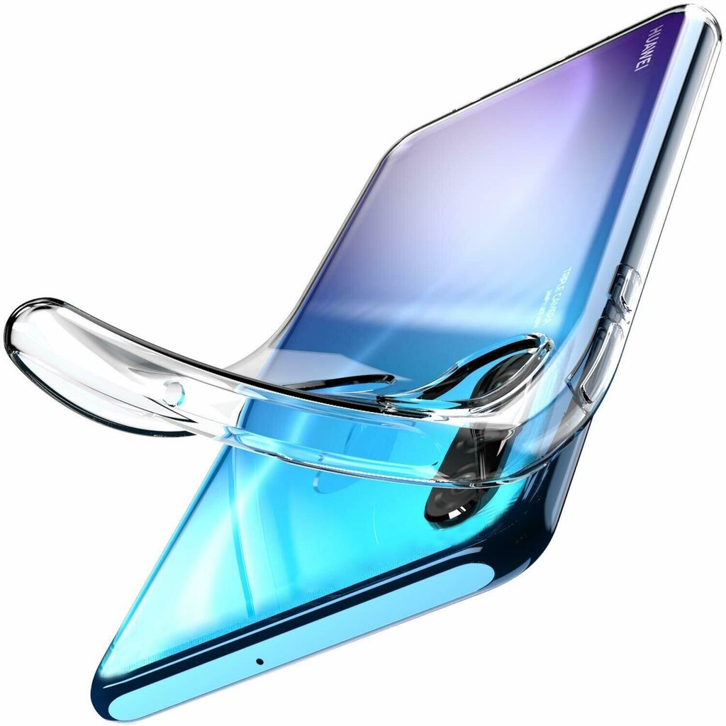Telefoniümbris sobib Huawei P30, läbipaistev hind ja info | Telefoni kaaned, ümbrised | kaup24.ee