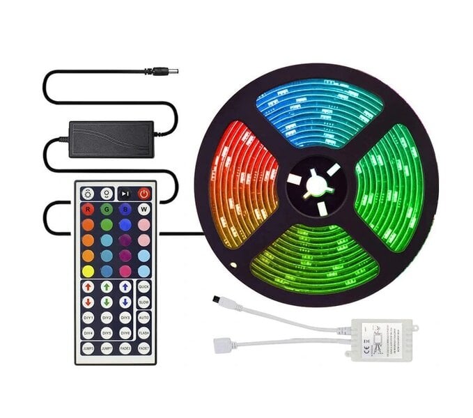 Led riba 5050 kaugjuhtimispuldiga Rgb hind | kaup24.ee