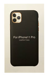 Telefoniümbris Leather Case Apple iPhone 12 Pro Max, must hind ja info | Telefoni kaaned, ümbrised | kaup24.ee