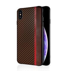 Telefoniümbris Mulsae Carbon Apple iPhone X/XS, pruun цена и информация | Чехлы для телефонов | kaup24.ee