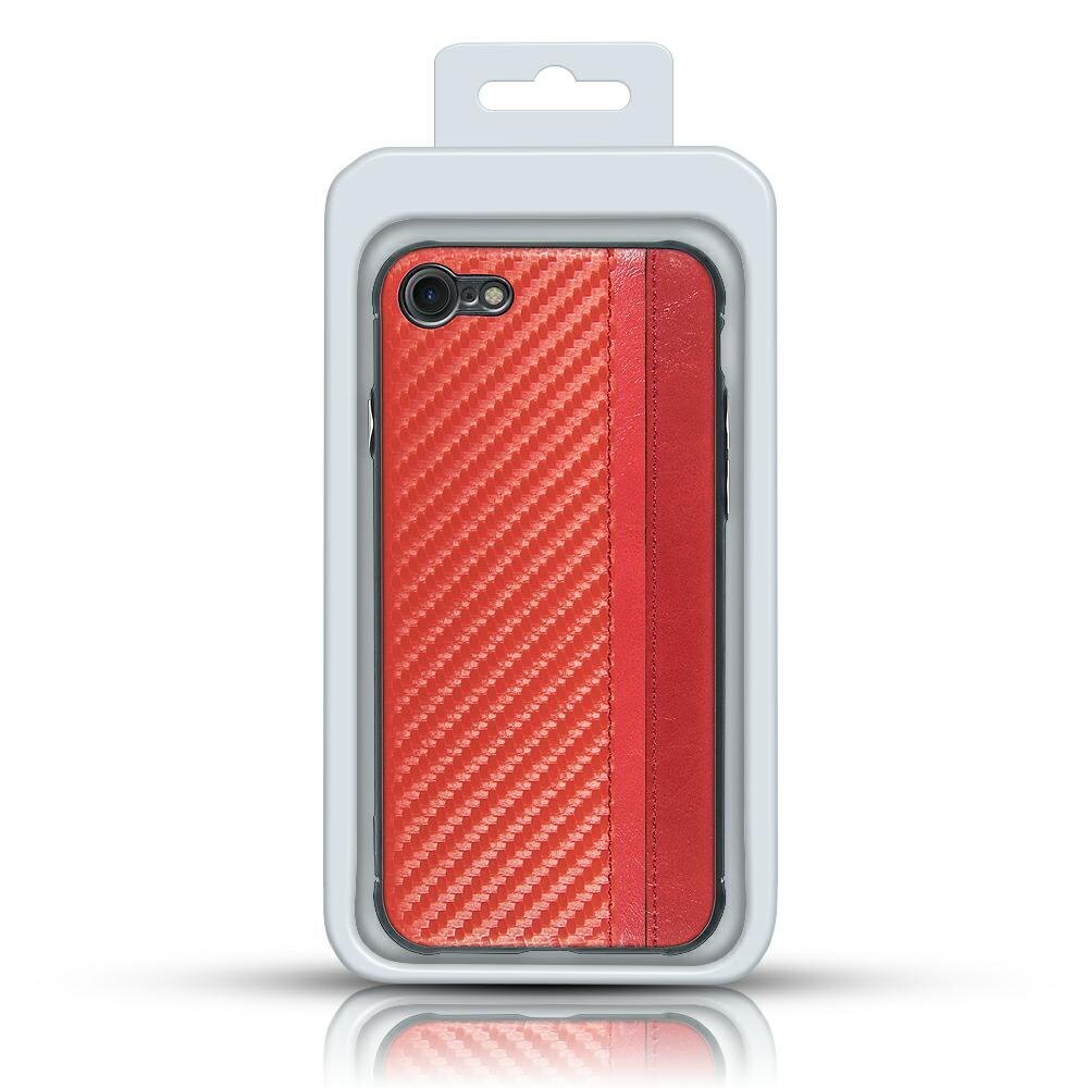 Telefoniümbris Mulsae Carbon Huawei P30, punane hind ja info | Telefoni kaaned, ümbrised | kaup24.ee