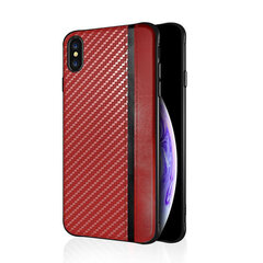 Чехол Mulsae Carbon для Huawei P30, красный цена и информация | Чехлы для телефонов | kaup24.ee