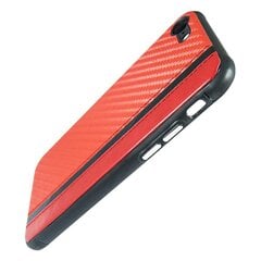 Чехол Mulsae Carbon для Huawei P30 Lite, красный цена и информация | Чехлы для телефонов | kaup24.ee