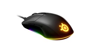 SteelSeries Rival 3, must hind ja info | Hiired | kaup24.ee